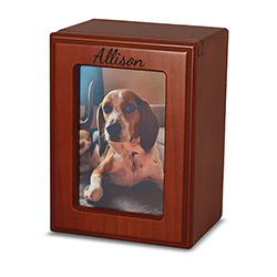 <b>Cherry Photo Frame Urn</b> <br> <i>Photo Frame (engraveable, name only)</i>